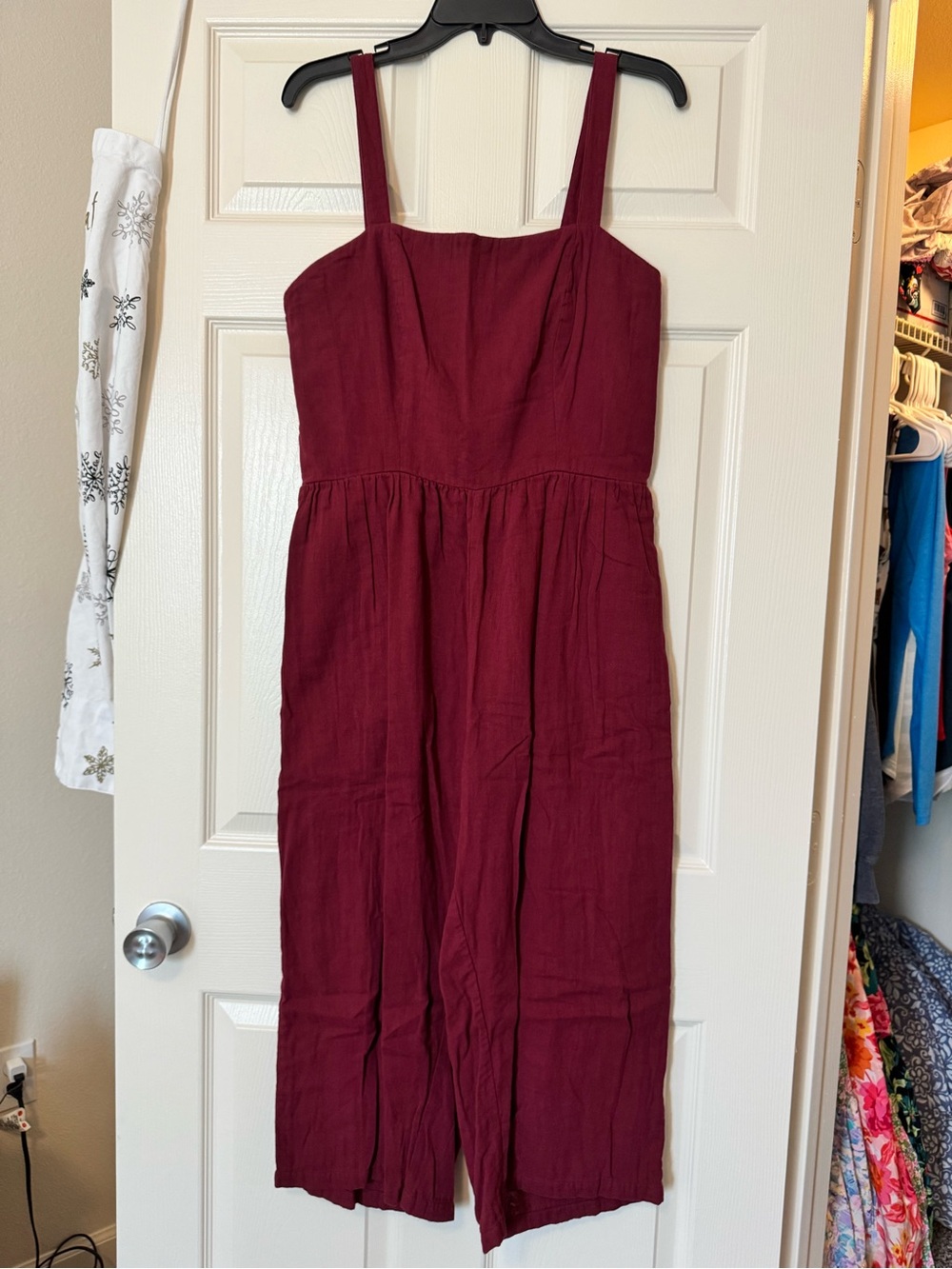 Women’s burgundy romper